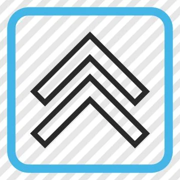 Shift Up Vector Icon In a Frame Illustrazione stock
