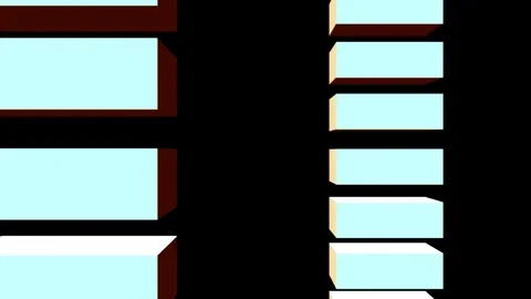 Shifted left block Stock Footage 98023875