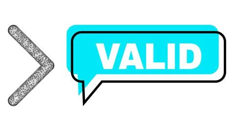 Shifted Valid Conversation Cloud and Hatched Direction Right Icon 스톡 일러스트