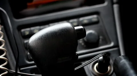 Shifter automatic car Stock Footage 4579562