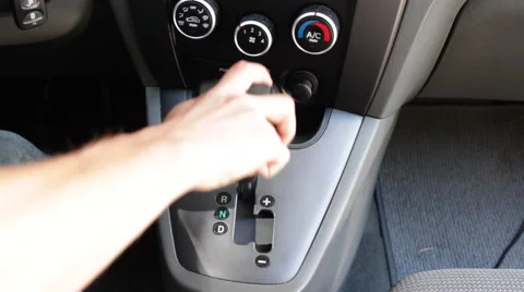 Shifting car from Park to Neutral Stock-Footage 45603900