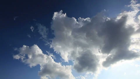Shifting Clouds and the Sun Peeking Through Stock Footage 324898304