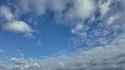 Shifting clouds overhead in fast motion: timelapse masterpiece Stock Footage 301390040