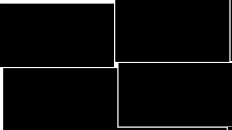 Shifting Frames Disorded Rough Layout of Rectangles Grid Stockbeeldmateriaal 118988521