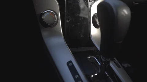 Shifting Gear Of An Automatic Car From Neutral To Parked Then Drive - Stock Footage 128579705