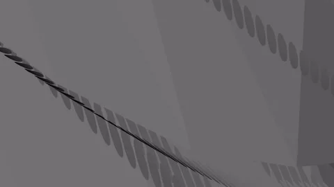 Shifting hypnotic black and white lines dynamic backdrop. Stock Footage 338250306