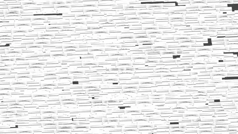 Shifting hypnotic black and white lines dynamic backdrop. Stock Footage 338250330