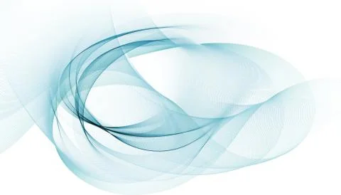 Shifting light blue motion lines on white background Stock Illustration