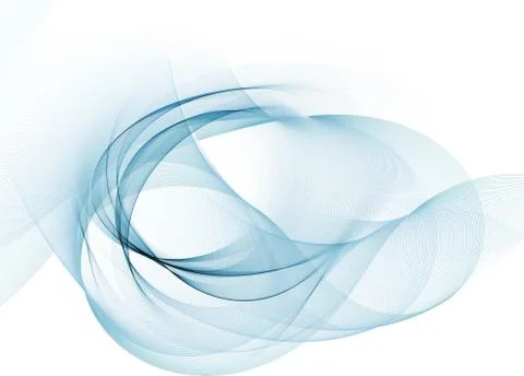 Shifting light blue motion lines on white background Stock Illustration