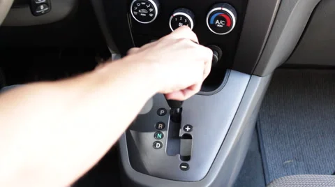 Shifting from Park to Drive Stock-Footage 45603864