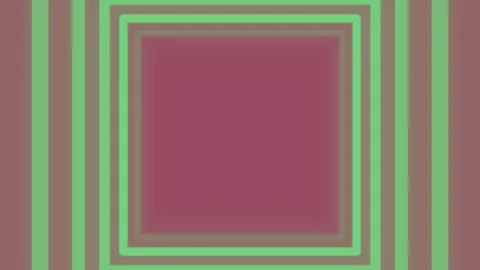 Shifting Pink and Green Frames Create an Optical Illusion Stock Footage 325367597
