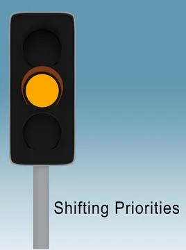 Shifting Priorities concept Stock Illustration
