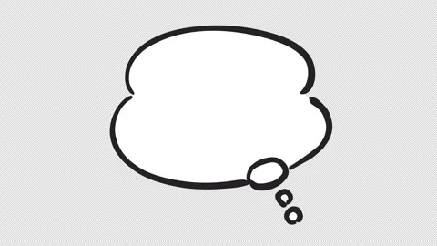 Shifting Speech Bubble Illustration Video (Transparent Background MOV) Stock Footage 332457463