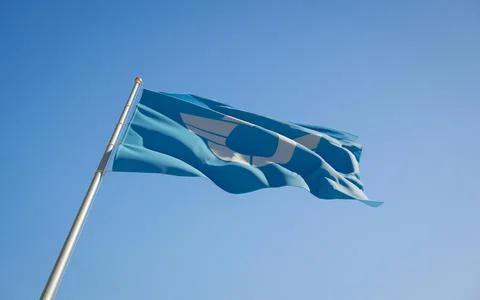 Shiga Japan prefecture low angle flag Stock Illustration