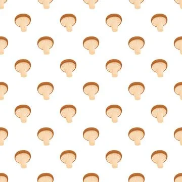 Shiitake mushroom pattern repeating for cooking background Stock Illustration