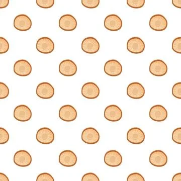 Shiitake mushroom seamless pattern creating cooking background design Illustrazione stock