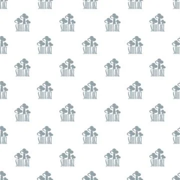 Shiitake pattern seamless Stock Illustration