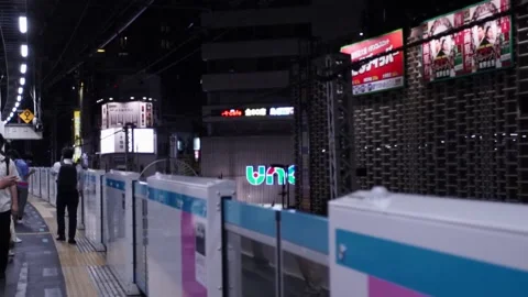 Shimbashi Station Platform 2 Stock Footage 160814686
