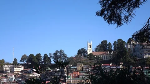 Shimla City View Stock Footage 97965026