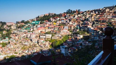 Shimla City View Stock Footage 97965107