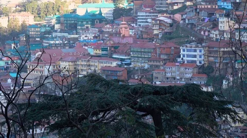 Shimla City View Stock Footage 97991755