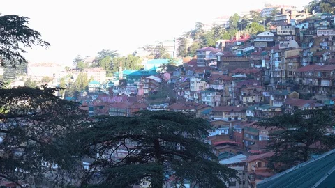 Shimla City View Video stock 97995135