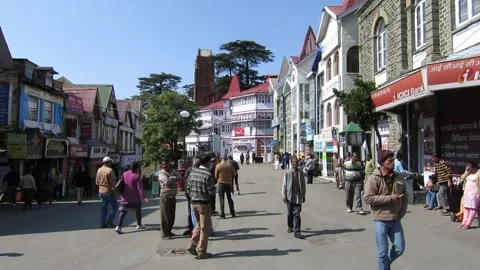 Shimla downtown Stock Footage 311060501