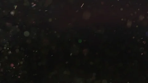 Shimmer flying on the black background, abstract slow motion Stock Footage 75973220