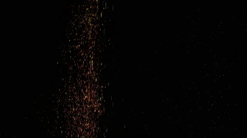 The shimmer particles falling in the air. slow motion Stock-Footage 159069672