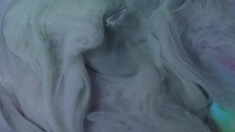 Shimmer wave smoke paint drop splash cloud liquid Stock Footage 339777506
