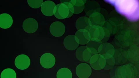 Shimmering abstract colored circles defocused christmas lights background Stock Footage 143379140