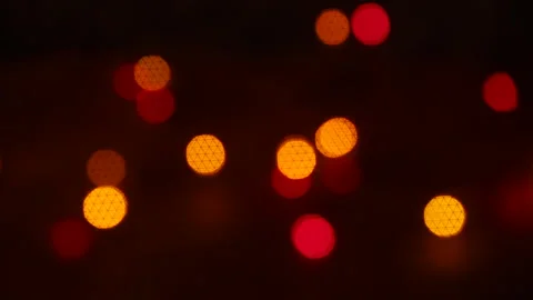 Shimmering abstract colored circles defocused christmas lights video. Video stock 166363246