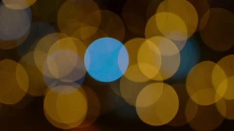 Shimmering abstract colored circles defocused christmas lights background. Stock Footage 166706569