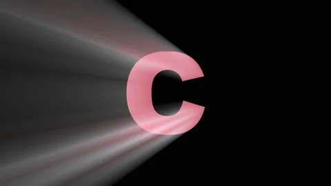 Shimmering animated letter ''C'' Stock Footage 148101094