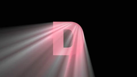 Shimmering animated letter ''D'' Video stock 148140722