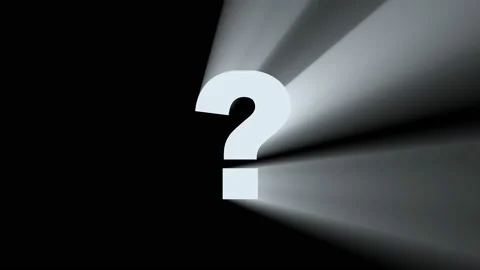 Shimmering animated QUESTION MARK Video stock 149248460
