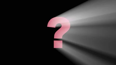 Shimmering animated QUESTION MARK Stock Footage 149248562