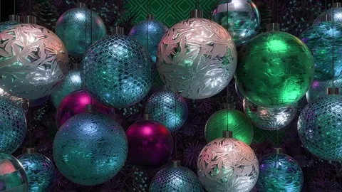Shimmering Baubles Stock Footage 264766042