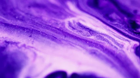 Shimmering blend shiny fluid mix purple blue flow Stock Footage 303832864