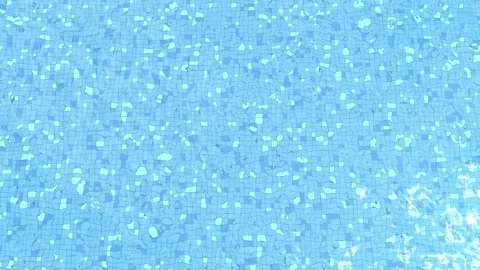 Shimmering blue pool water surface texture 3d Видео 310296202