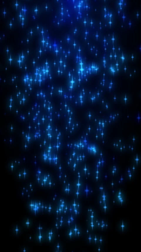 Shimmering blue starlight particles falling in dark space Vídeos de archivo 337084967