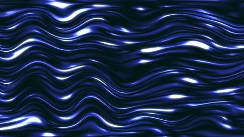Shimmering blue waves dance in a fluid, mesmerizing flow Stock Illustration