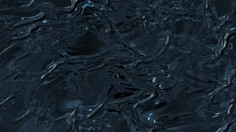 Shimmering dark blue color surface with wavy patterns. Liquid material reflects Stock Footage 314749897