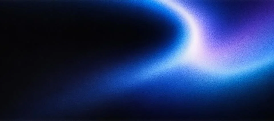 Shimmering dark particles blue background blue glow Stock Illustration