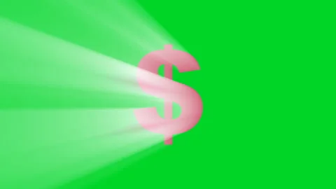 Shimmering DOLLAR symbol. Stock Footage 148638412
