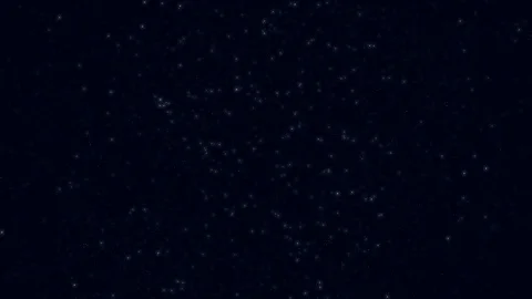 Shimmering Flickering Glitter Stars Loop against a Dark Blue Background Video stock 105078440