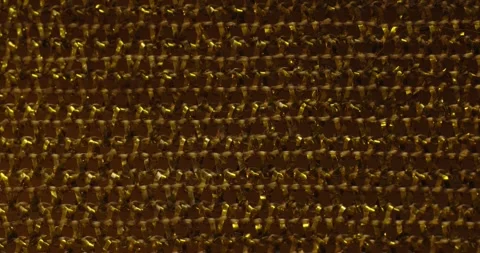 Shimmering Gold Textured Surface close up Stock Footage 299979387