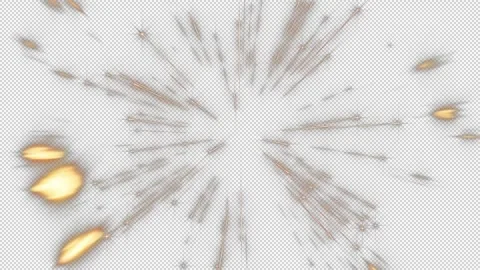 Shimmering golden light and particles bursting from the center Stock Footage 332189031