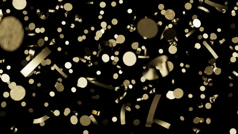 Shimmering golden particles gracefully fall enhancing any celebration proje.. 스톡 동영상 343965630