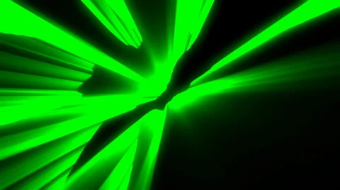 Shimmering laser neon rays green vj loop Stock Footage 35157529
